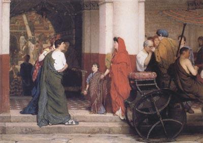 Alma-Tadema, Sir Lawrence Entrance to a Roman Theatre (mk23) oil painting image